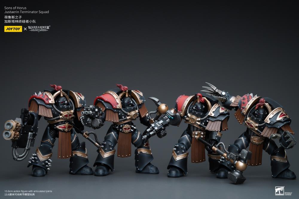 JoyToy Warhammer The Horus Heresy Sons of Horus Justaerin Terminator Squad Justaerin with Carsoran Power Axe 1/18 Scale Action Figure - View 12