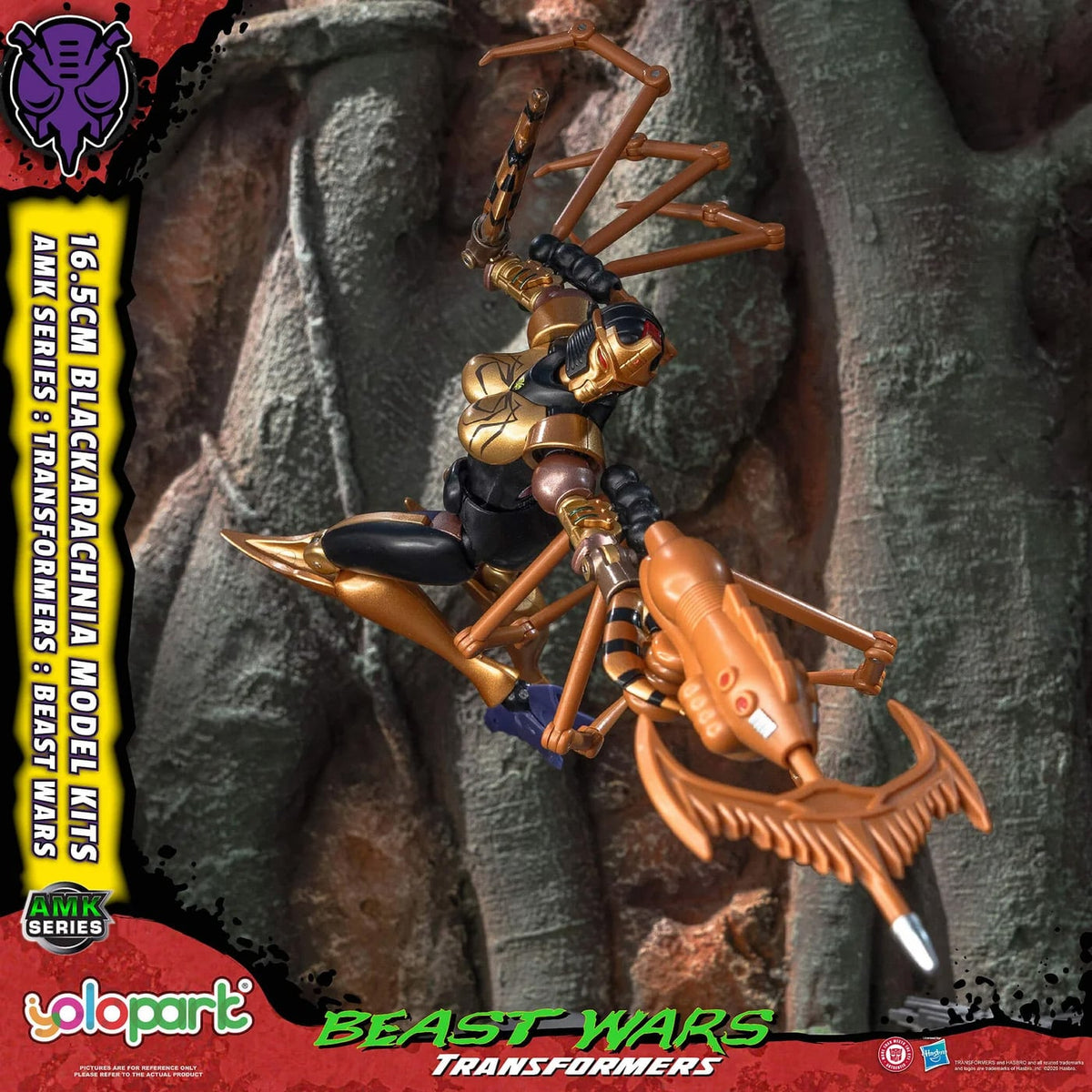 Yolopark Transformers: Beast Wars AMK Series Blackarachnia 6.5-Inch Model Kit - View 14
