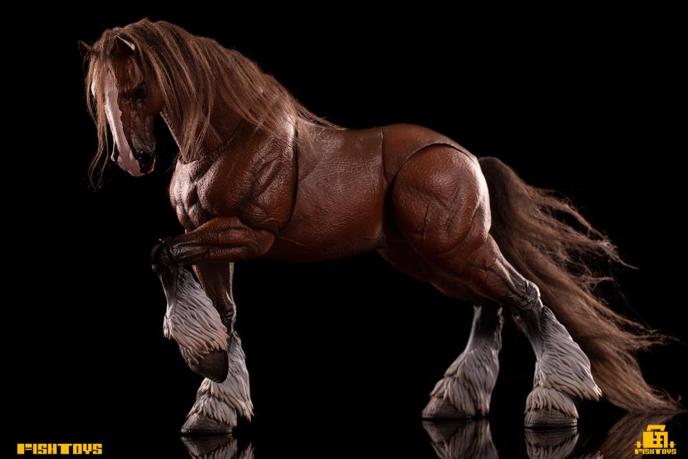Fish Toys D20studio Wilderness Series Horse Basic Brown A Ver. 1/12 Scale Action Figure - View 4