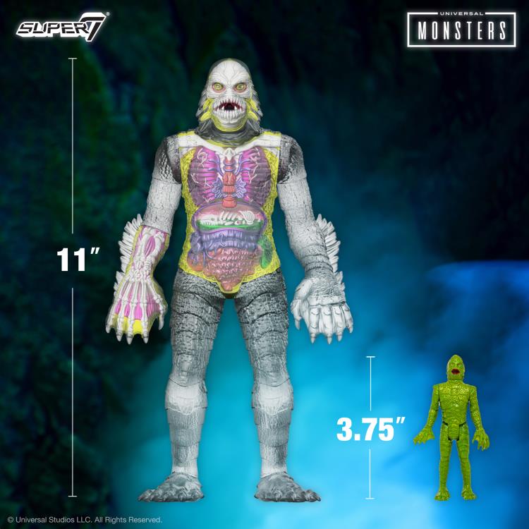 Super7 Universal Monsters Super Cyborg Creature from the Black Lagoon (Clear) Figure 11-Inch - View 9