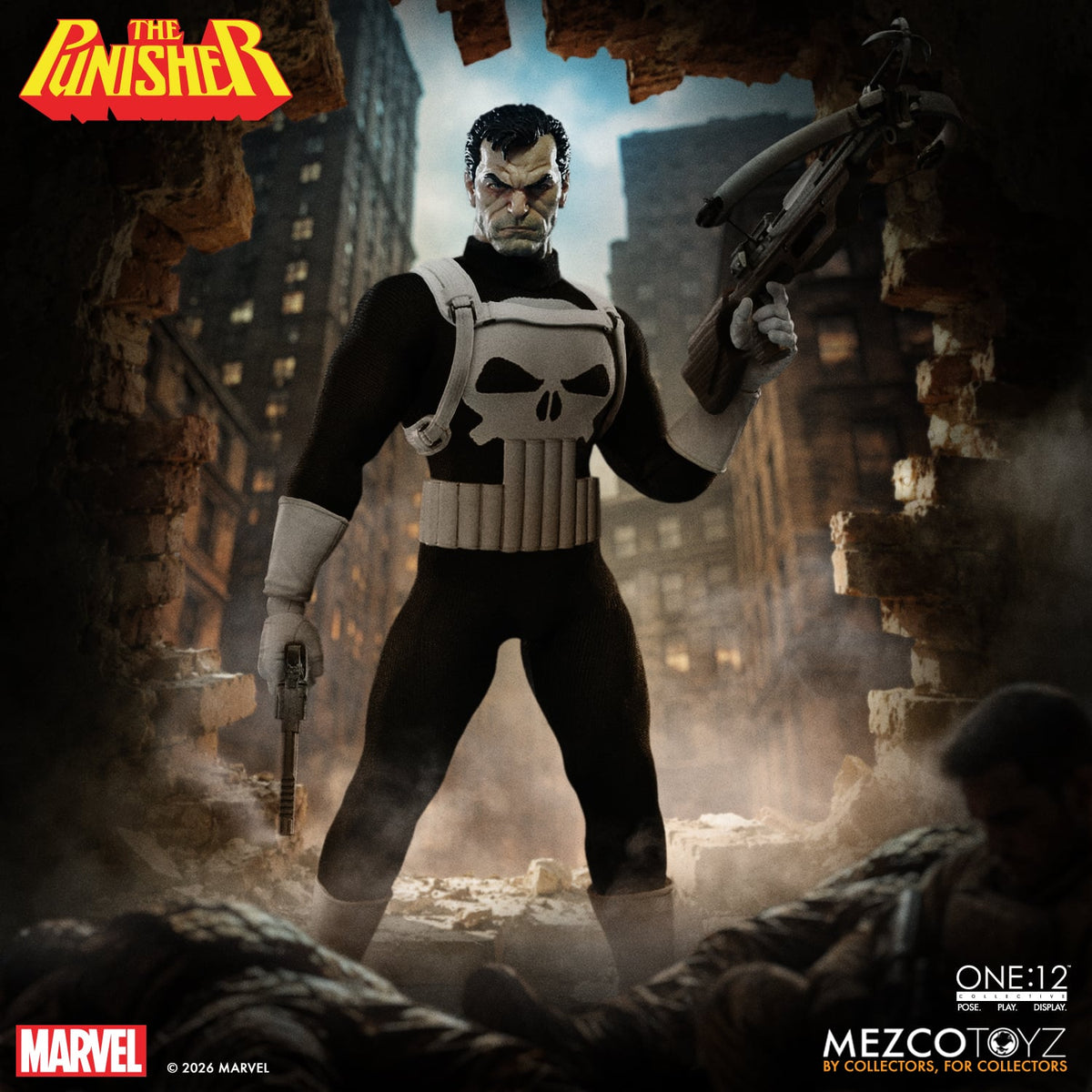 Mezco Toyz Marvel One:12 Collective The Punisher 1/12 Scale Action Figure - View 3