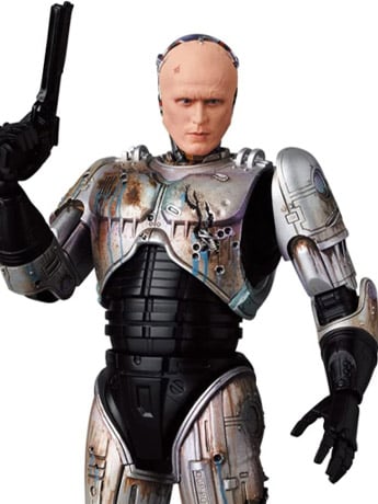 Medicom Toy MAFEX No.192 RoboCop (1987) Murphy Head Damaged Ver. Action Figure, 6.3-Inch