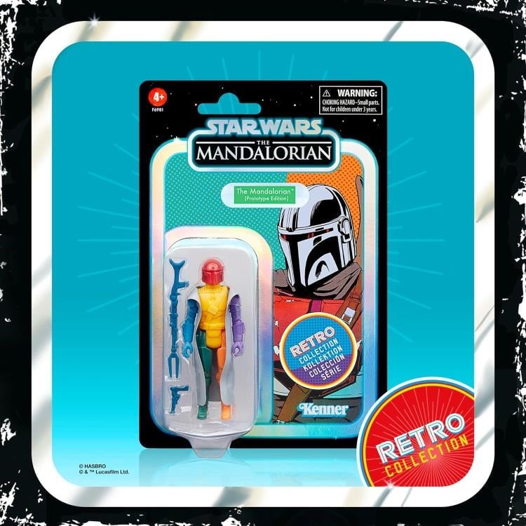 Hasbro Star Wars Retro Collection The Mandalorian Prototype Edition Case of 8 Plastic Figures - View 6
