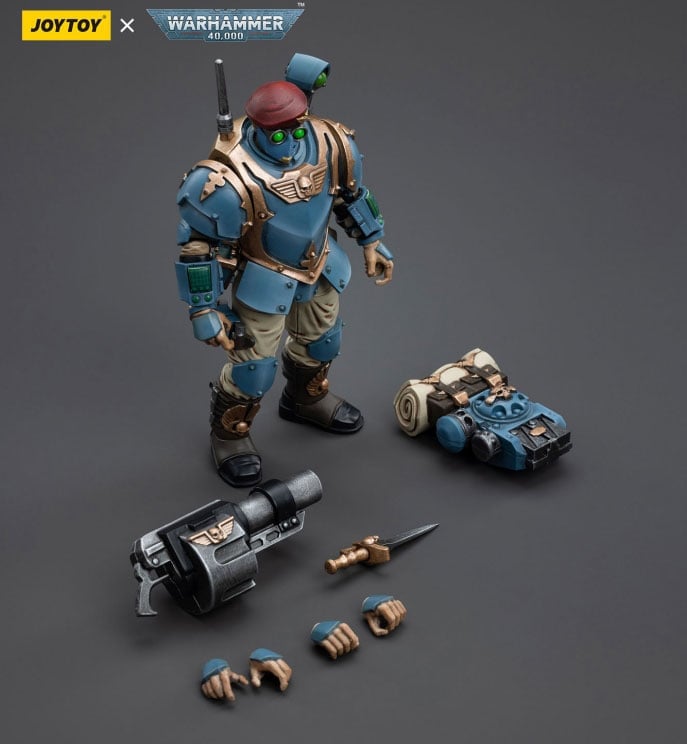 JoyToy Warhammer 40K Astra Militarum Tempestus Scions Command Squad 55th Kappic Eagles Grenadier 1/18 Scale Figure - View 10