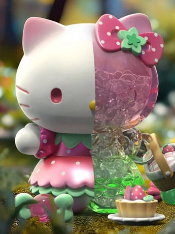 Mighty Jaxx Sanrio Kandy Seasonal Sweets Floral Daydream Hello Kitty Figure, 6-Inch