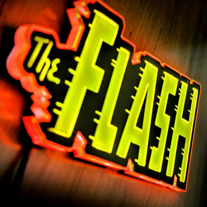 Brandlite DC Classics DC Comics The Flash Retro LED Logo Sign (5-Inch) - View 5