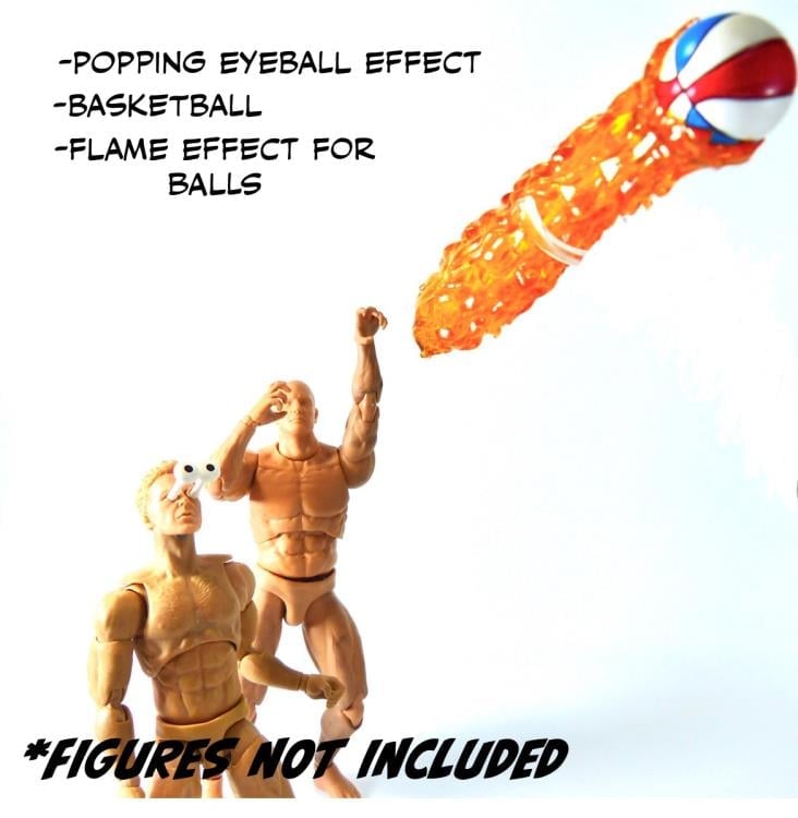 Happycat Industries Game On! Super Action Stuff Set B - Cats with Knives 2 Action Figure Accessory Set 1/12 Scale - View 17