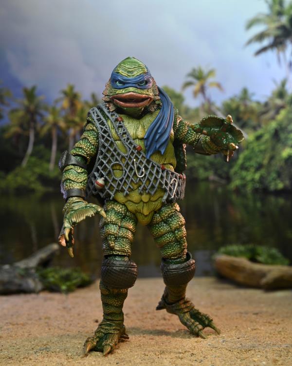 NECA Universal Monsters x Teenage Mutant Ninja Turtles Ultimate Leonardo as The Creature Figure - View 7