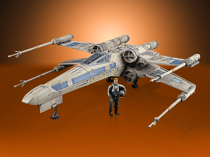 Hasbro Star Wars The Vintage Collection Antoc Merrick's X-Wing Fighter with Action Figure from Rogue One - View 2