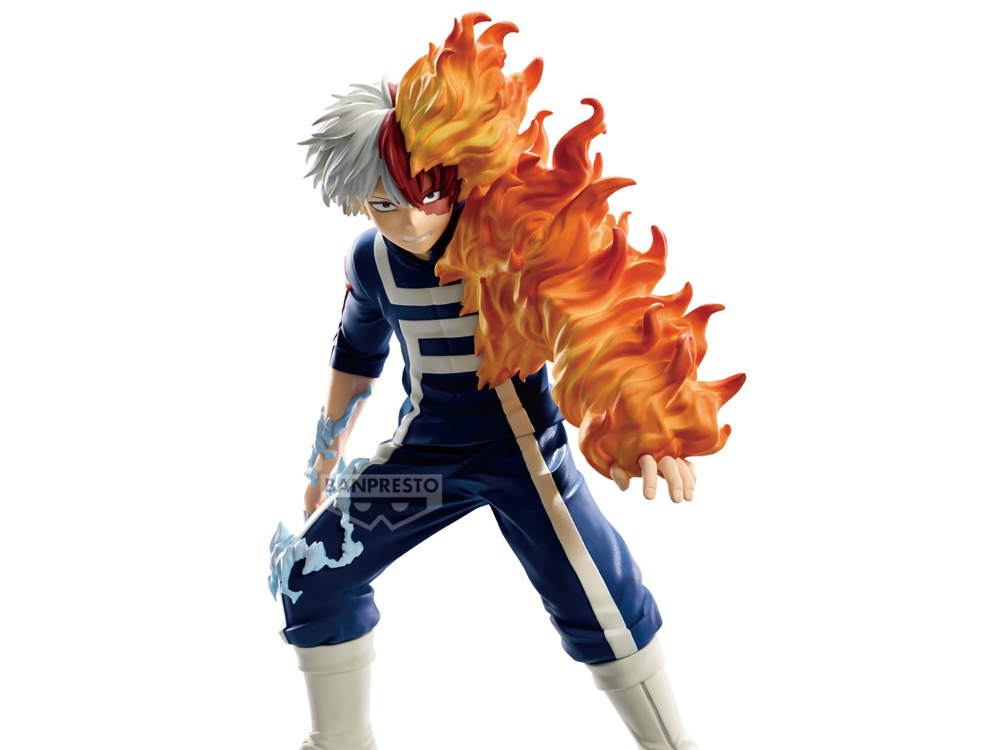 Bandai Banpresto My Hero Academia The Amazing Heroes Shoto Todoroki (Sports Festival Ver.) 7.1-Inch Figure - View 2