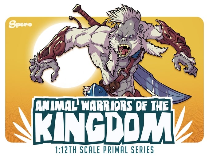 Spero Studios Animal Warriors of The Kingdom Primal Collection Lexion 6.5-Inch Action Figure - View 5