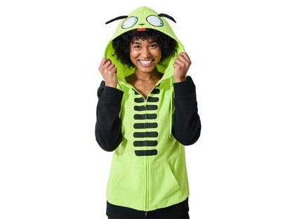 Bioworld Invader Zim Gir Cosplay Hoodie Apparel for Fans - View 2