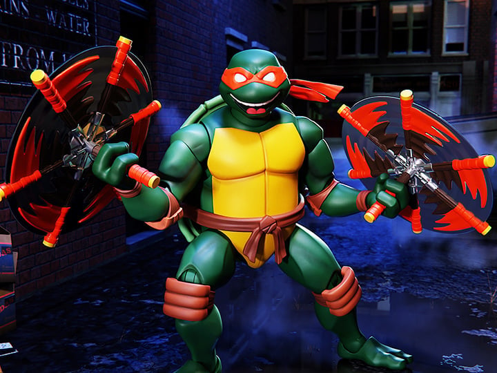 Super7 Teenage Mutant Ninja Turtles Ultimates! Michelangelo (2003 Animated Series) Action Figure - View 2