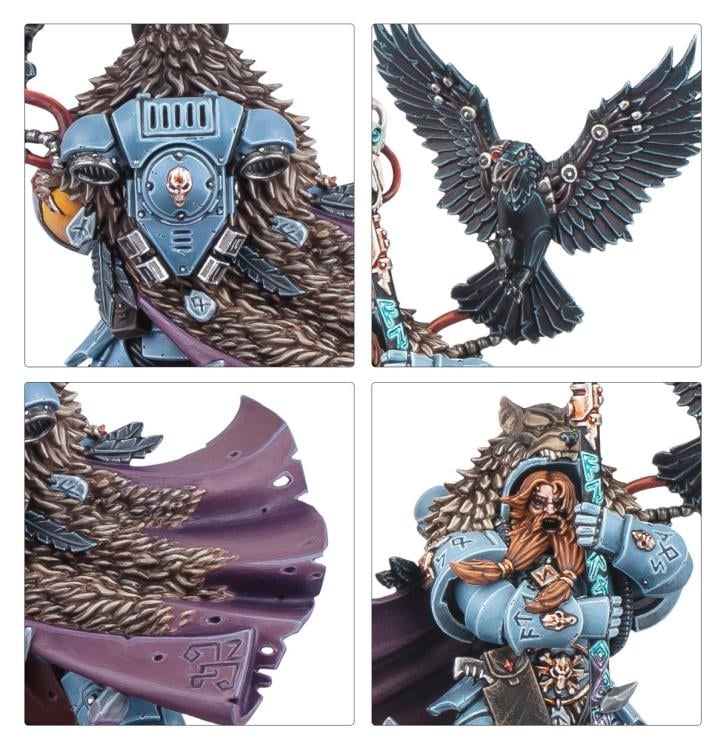 Games Workshop Warhammer 40,000 Space Wolves Njal Stormcaller Citadel Plastic Miniature - View 4