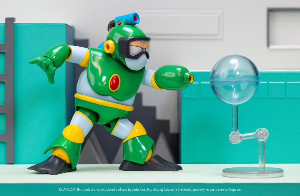 Jada Toys Mega Man Bubble Man Deluxe 1/12 Scale Action Figure - View 6