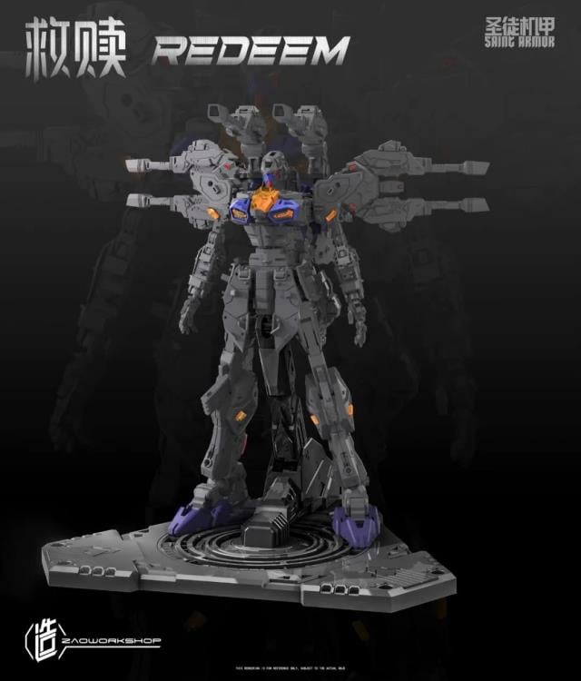 ZaoWorkshop Saint Armor Redeem 1/100 Scale Plastic Model Kit, 8.3-Inch - View 9