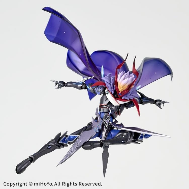 Kaiyodo Genshin Impact Amazing Yamaguchi Revoltech NR074 Tartaglia (Foul Legacy Ver.) 7-Inch Action Figure - View 5