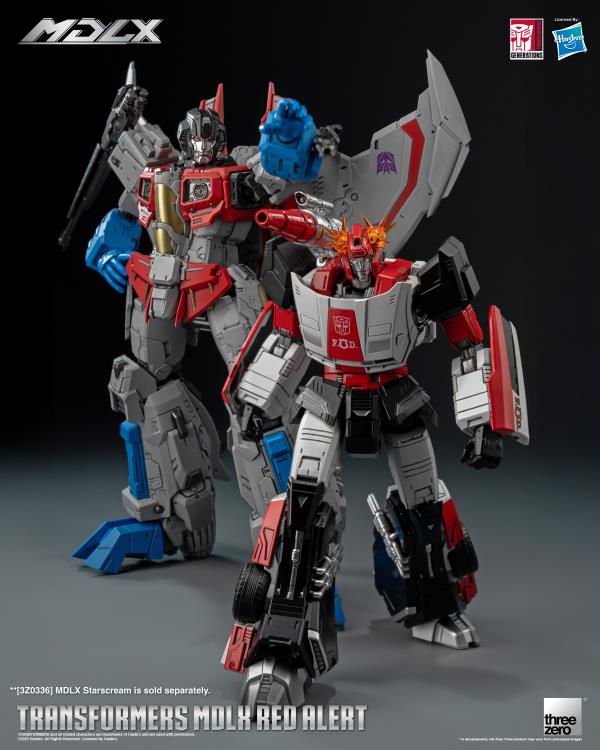 threezero Transformers MDLX Articulated Figure Series Red Alert 5.9-Inch Action Figure - View 12