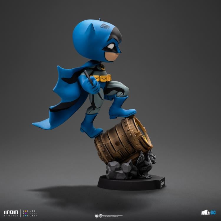 Iron Studios MiniCo DC Comics Batman on Bat-Signal (Blue Variant) Figure - View 5