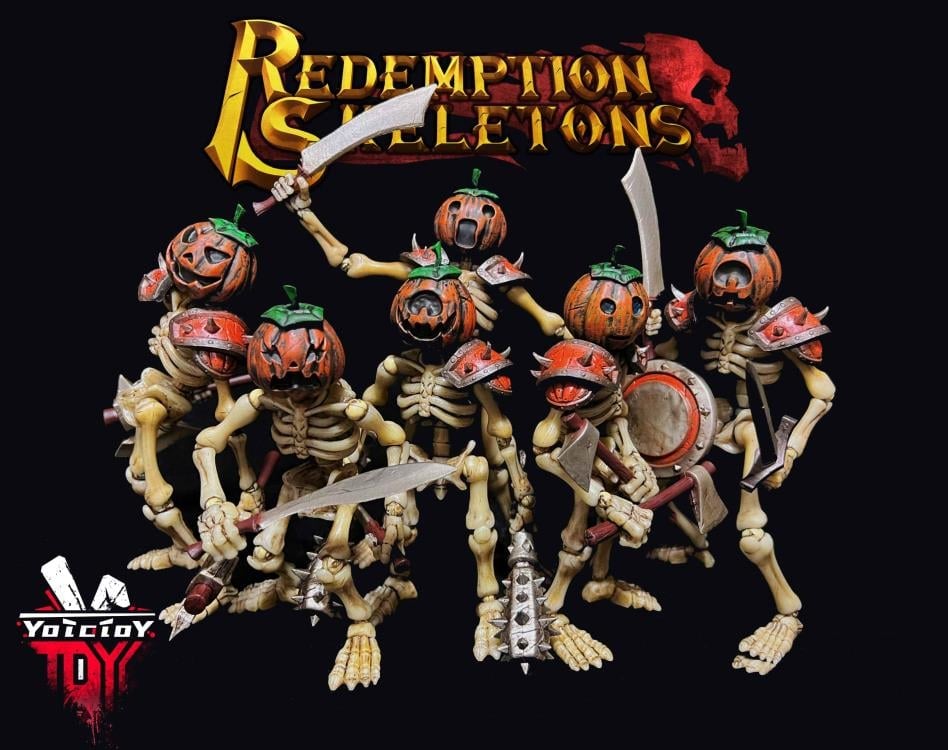 GhostRabbit YoToToY Redemption Skeletons Night Tricksters Set of 6 Skeleton Figures, 7.28-Inch - View 3