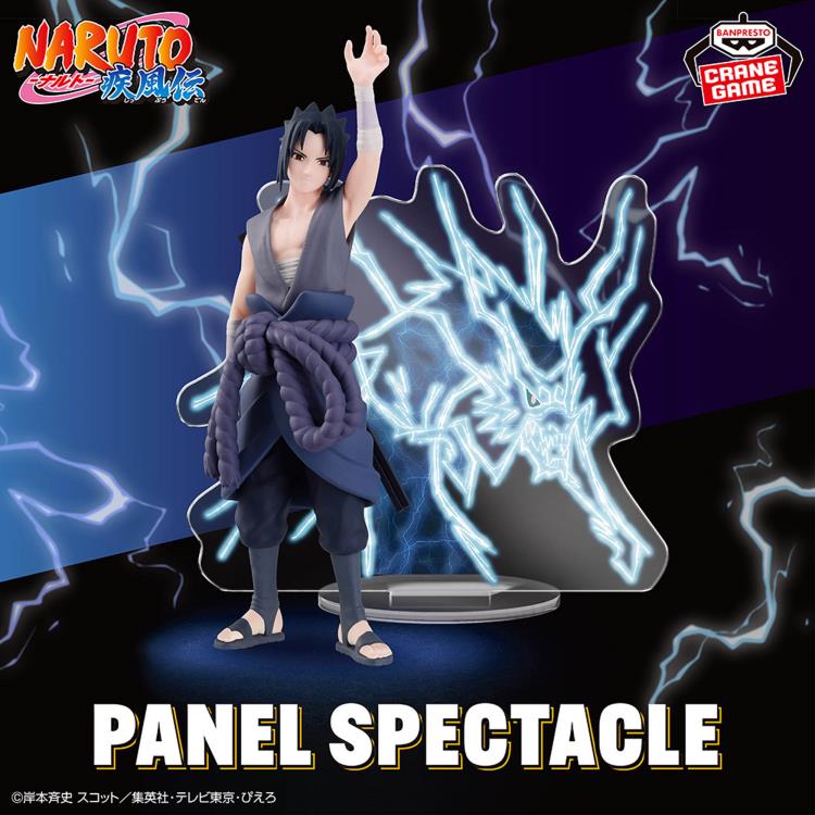 Bandai Naruto: Shippuden Panel Spectacle Sasuke Uchiha (Lightning from Heaven) 5-Inch Figure - View 3