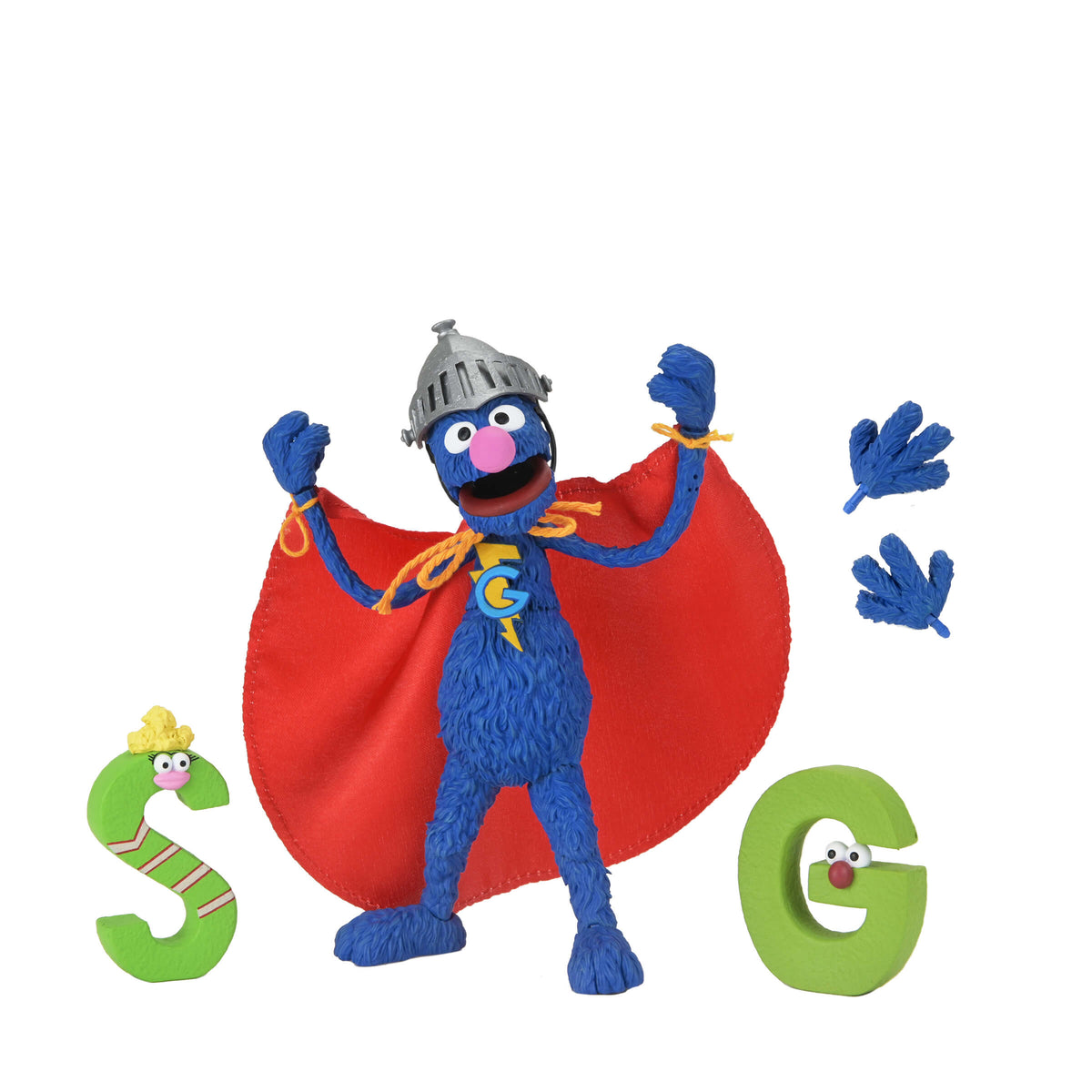 NECA Sesame Street Ultimate Super Grover Plastic Action Figure - View 21