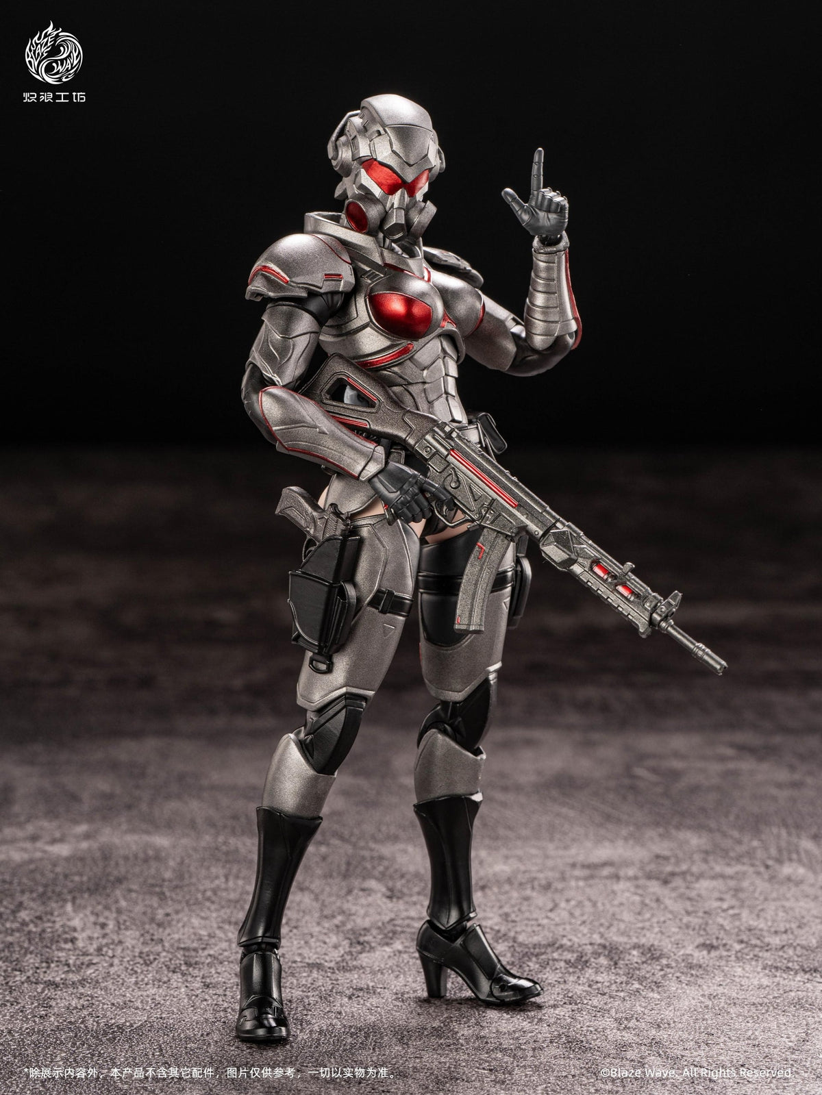 Blazing Wave Studio Valkyrie Brunhilde 1/12 Scale Action Figure 6.5-Inch - View 6