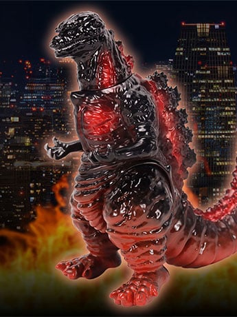 CCP Shin Godzilla Middle Size Series Godzilla Night Attack Ver. PVC Figure, 6.7-Inch