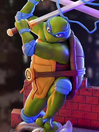ABYstyle Studio Teenage Mutant Ninja Turtles Super Figure Collection Leonardo Plastic Figure