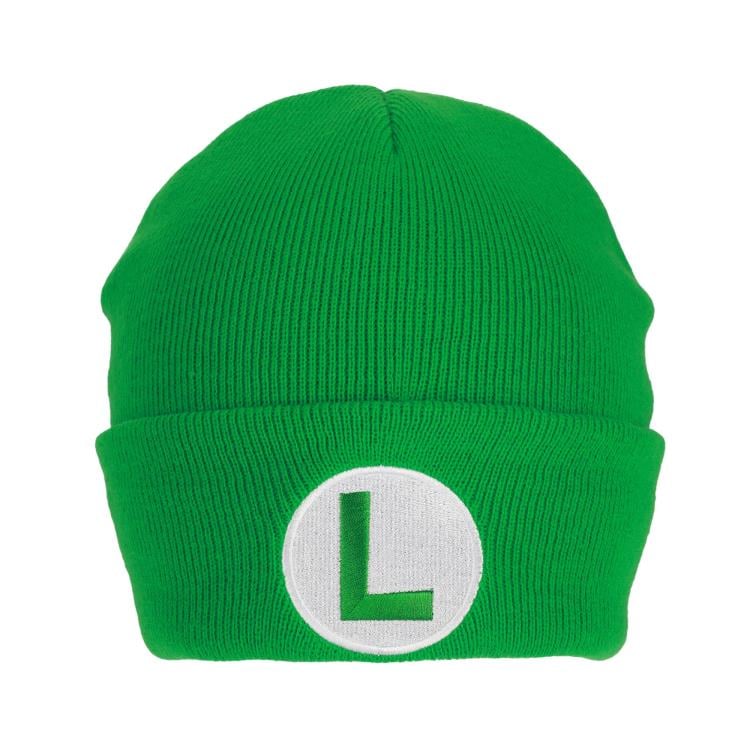 Bioworld Super Mario Embroidered Luigi Cuff Beanie Hat - View 4