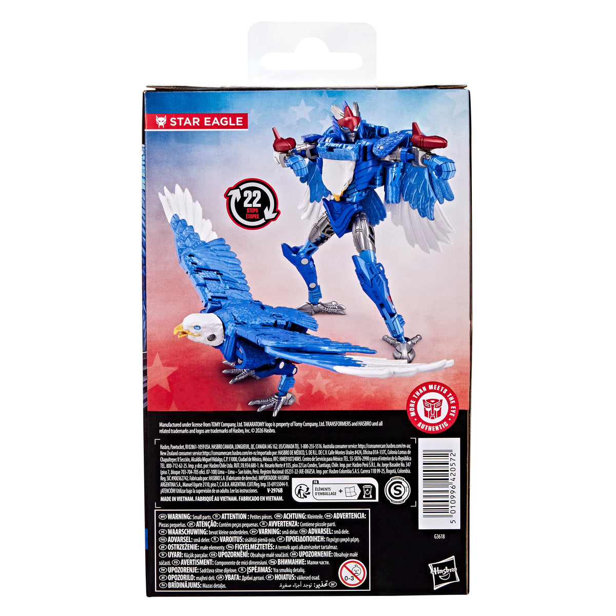 Hasbro Transformers Deluxe Class Star Eagle 250th Anniversary 4.5-Inch Action Figure - View 18