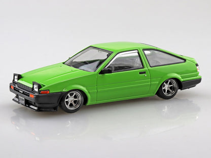 Aoshima Snap Kit No.11CU-GN Toyota Sprinter Trueno Custom (Green) 1/32 Scale Model Kit - View 2