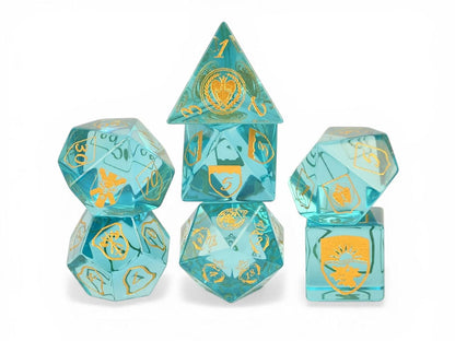 Misty Mountain Games Frieren: Beyond Journey's End Glass Dice Set - View 2