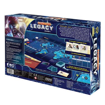 Z-Man Games Pandemic Legacy: Season 1 Blue Edition Board Game - View 3