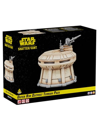 Atomic Mass Games Star Wars: Shatterpoint Outer Rim Outpost Terrain Pack Tabletop Battlefield Accessory