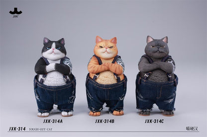 JxK.Studio Tough-Guy Cat (Ver. C) 4.5-Inch Resin Figure - View 12