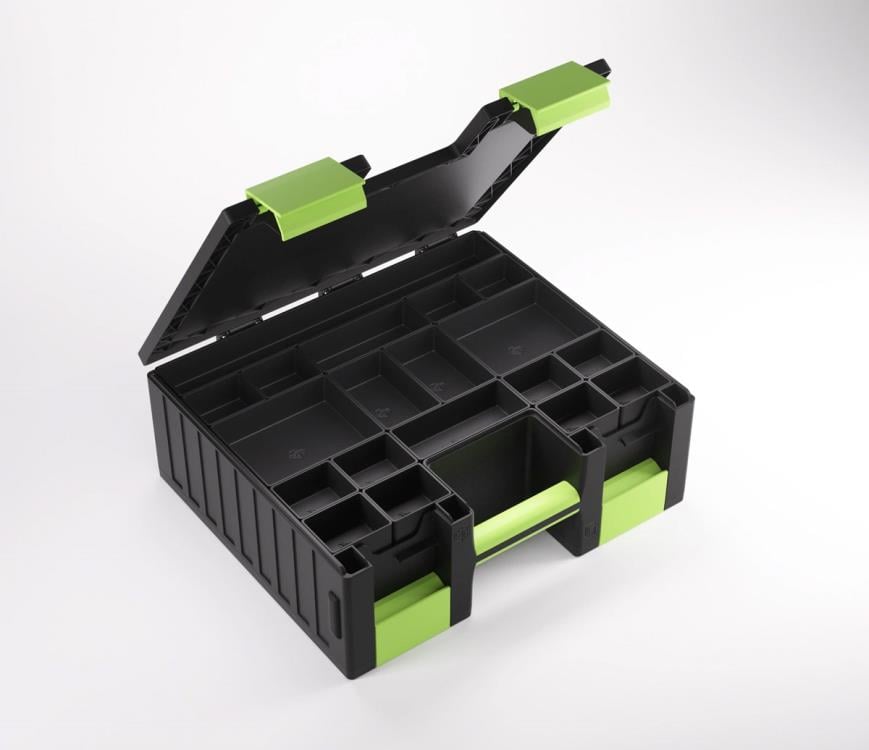 Gamegenic Game Castle (Black/Green) Storage Box for Board Games - View 13