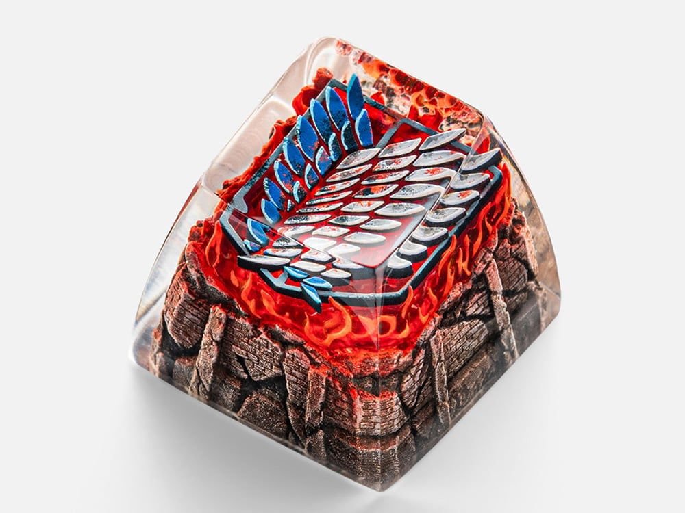 Forge Panda Attack on Titan Scout Regiment Logo Artisan Resin Keycap - View 2