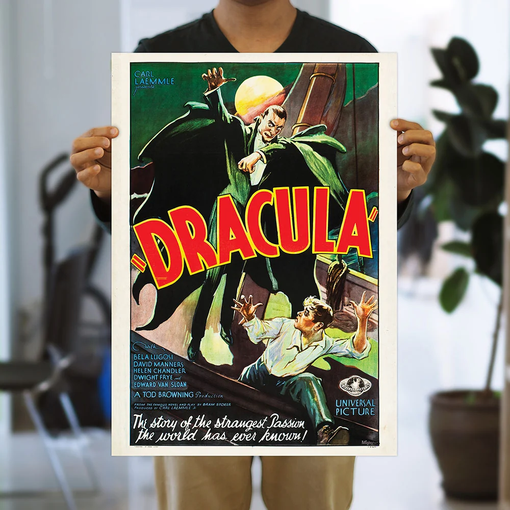 Trend Setters Universal Monsters Dracula (Vintage Poster) MightyPrint 24-Inch Wall Art - View 5