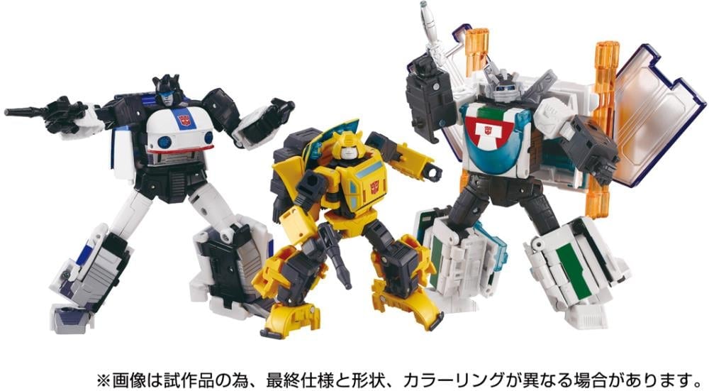 Takara Tomy Transformers Dramatic Capture Series Cybertron Chase Three-Pack of Figures - View 3