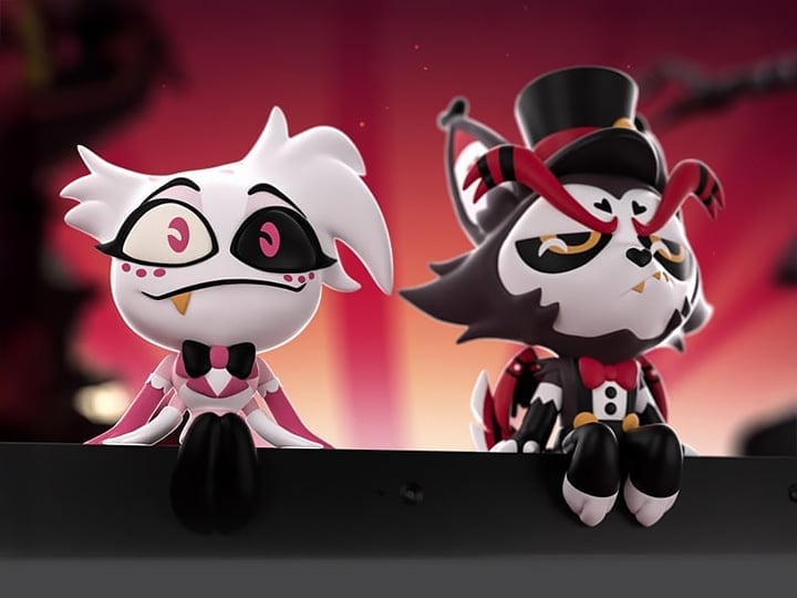 YouTooz Hazbin Hotel Monitor Buddiez Angel Dust & Husk Vinyl Figure Set - View 2