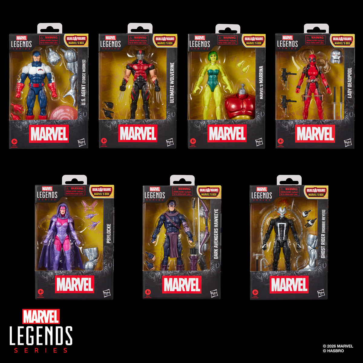 Hasbro Marvel Legends Alpha Flight Marrina Action Figure (Marvel's Box Build-A-Figure) - View 21