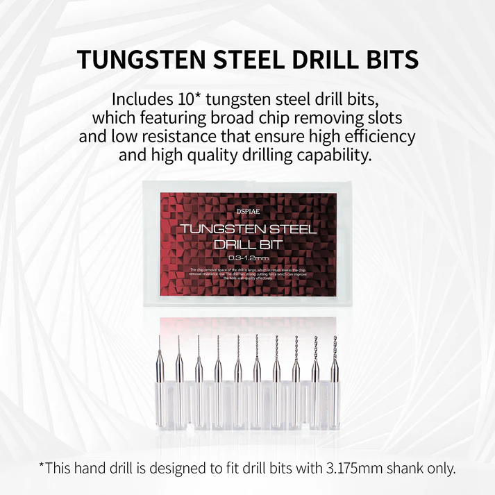 DSPIAE Precision Aluminum Alloy Hand Drill Set Hobby Drill for Models - View 8