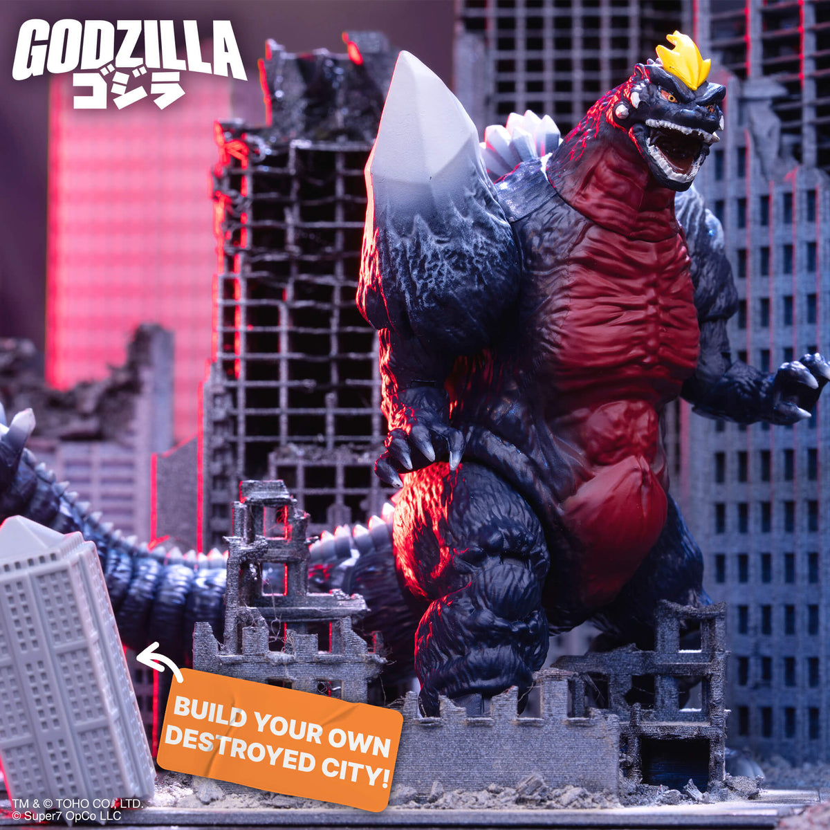 Super7 Toho Super Kaiju SpaceGodzilla (1994) 5.6-Inch Action Figure - View 3
