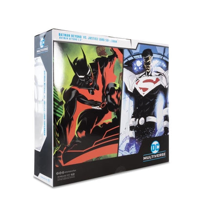 McFarlane Toys DC Multiverse Batman Beyond Comic Batman vs. Justice Lord Superman Action Figure Two-Pack - View 17