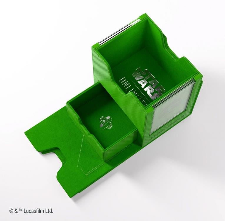 Gamegenic Star Wars: Unlimited Twin Suns Green Deck Pod in Hexafyber Material - View 9