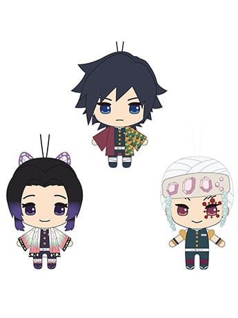 FuRyu Demon Slayer: Kimetsu no Yaiba Nuikko Giyu, Shinobu & Tengen Set of 3 Plush