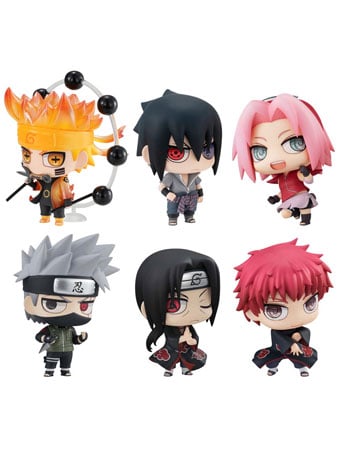MegaHouse Naruto: Shippuden Chimi-Mega Mascot Collection 1 Box of 6 Random Figures
