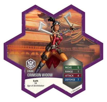 Renegade Game Studios Heroscape Crimson Widow and Dreadnoughts of Caraway Cavern Army Expansion Unpainted - View 3