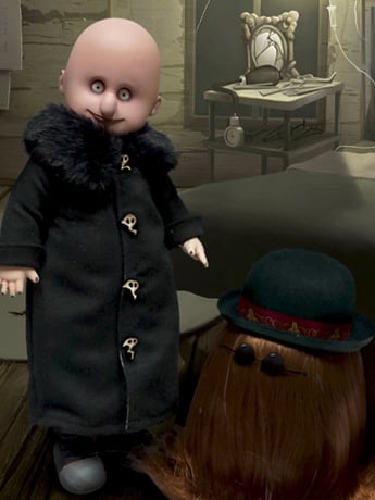 Mezco Toyz LDD Presents: The Addams Family Fester and It Two-Pack Collectible Set